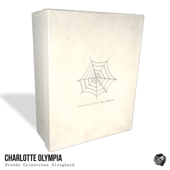 CHARLOTTE OLYMPIA BRENDA CRISSCROSS SLINGBACK PUMPS IN RED VELVET EU 38.5 NEW - Picture 11 of 15